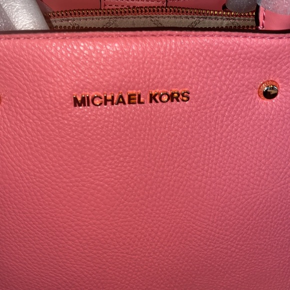 NWT Michael Kors Arielle Pebbled Faux Leather Satchel - Picture 4 of 12